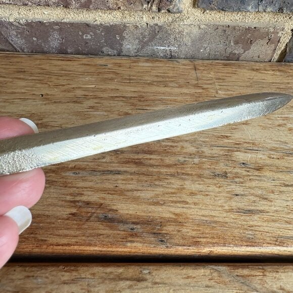 Vintage Solid Brass Bull Letter Opener 7” - Picture 3 of 6